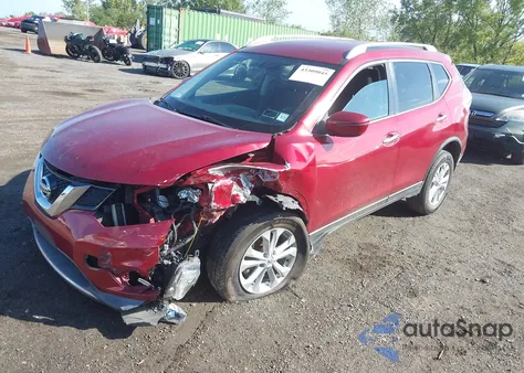 2016 Nissan Rogue S/Sl/Sv z USA, uszkodzony, nr VIN KNMAT2MV2GP727199